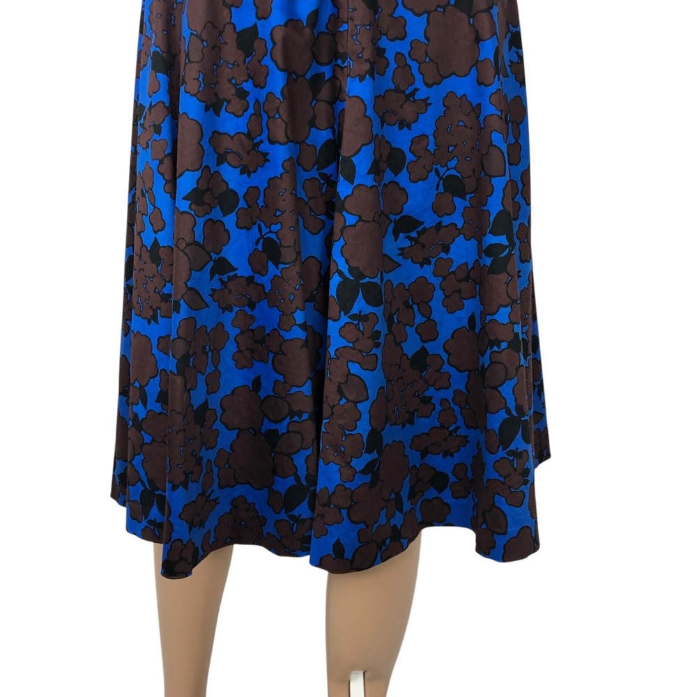 Boden Skirt Size 12 Floral Print A-Line Knee Length Flare Skirt‎ Retro Pinup - Picture 7 of 8